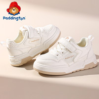 帕丁顿熊儿童小白鞋春秋透气男童运动鞋女童板鞋小活动表演鞋 白色-皮面 31码