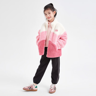 笛莎童装女童秋冬外套2023新款中大童女孩时尚毛绒绒可爱厚上衣