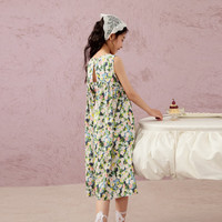 马骑顿（MQD）女童夏季休闲碎花裙甜美舒适穿搭中大童连衣裙 花色 130