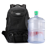 大容量户外背包女旅行双肩包短途出行商务包书包男大住宿包潮 中号50L黑色