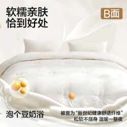 网易严选 蚕丝大豆被 A类100%柞蚕丝 被子蚕丝被 冬被 6.4斤 220*240cm