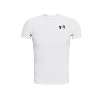 安德玛（UNDERARMOUR）HeatGear OG男子训练运动紧身短袖1387560 白色100 L