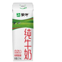 蒙牛 纯牛奶 全脂灭菌乳康美笑脸包211mL×10包（京东定制）礼盒装