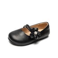 红蜻蜓 RED DRAGONFLY【软面不磨脚】花朵舞蹈鞋春秋玛丽珍鞋软底蛋卷鞋女童皮鞋公主鞋