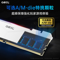 GEIL金邦 96GB(48GBx2)套装 DDR5 6000 台式机电脑内存条 海力士M-die颗粒 巨蟹马甲条系列黑色C30