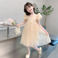 女童公主裙2025新款夏季儿童网红洋气蓬蓬纱公主裙夏装小女孩裙子