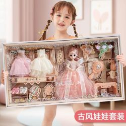 脘铼 国风灵雪儿女孩玩具公主3到6岁古装芭比娃娃全套礼盒女孩生日礼物 946 48cm