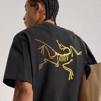 ARC'TERYX/始祖鸟 KRAGG COTTON 透气柔软吸汗清凉夏棉质短袖T恤 黑色Black L