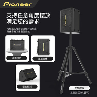 先锋（Pioneer） 音箱户外音响K歌广场舞台直播带蓝牙声卡功放话筒唱歌KTV乐器音箱 黑专业级乐器K歌音响带电池直播