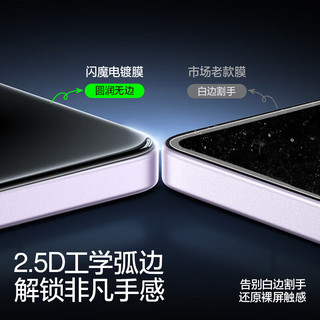  SMARTDEVIL/闪魔 超声波解锁 手机钢化膜+贴膜