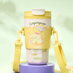 THERMOS 膳魔师 檀健次同款 三丽鸥秘密花园 布丁狗 保温咖啡杯附杯套 400ml