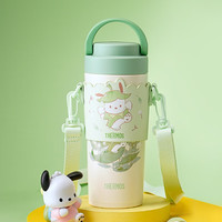 THERMOS 膳魔师 檀健次同款 三丽鸥 秘密花园系列保温杯水杯 提手杯附杯套 420ml帕恰狗