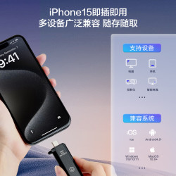 京东京造 USB3.2双头高速U盘256G 读速高达150MB/S 小巧便携金属优盘  256GB