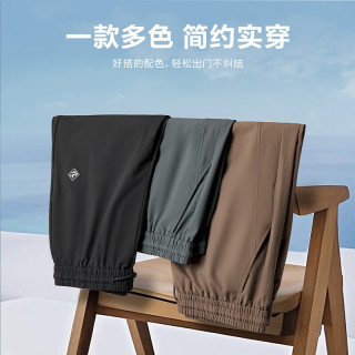 海澜之家hla休闲短裤男25山不在高系列松紧腰系带五分裤夏黑色24xl1