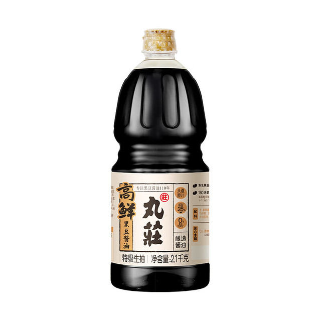 丸莊酱油 特级生抽 黑豆高鲜酱油 2.1kg*1桶