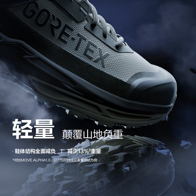 KOLON SPORT MOVE ALPHA 2.0 GTX防水徒步鞋 矿岩BK 230