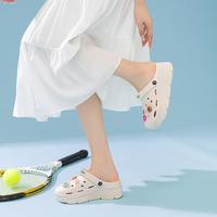 星期六 ST&SAT【高颜值】厚底洞洞鞋女夏季外穿两穿凉拖鞋沙滩鞋女士凉鞋女