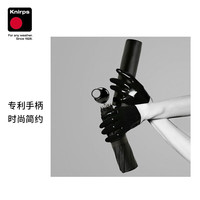 knirps德国晴雨伞遮阳伞太阳伞超强防晒防紫外线三折男女 现代黑 手动防晒伞-现代黑