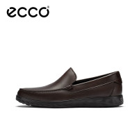 ecco 爱步 豆豆鞋男 乐福鞋一脚蹬皮鞋商务休闲鞋牛皮男鞋 S轻巧莫克540514 可可棕54051401482 40