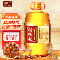 移动端、京东百亿补贴：胡姬花 食用油 古法老油坊的香花生油6.18L