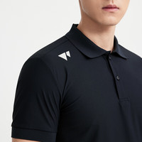 七匹狼短袖T恤夏季时尚百搭简约翻领polo男装短t恤 001(黑色) S 165/88A