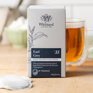 唯廷德（Whittard）英国伯爵茶红茶盒装50片125g独立茶包冷泡茶养生花果茶