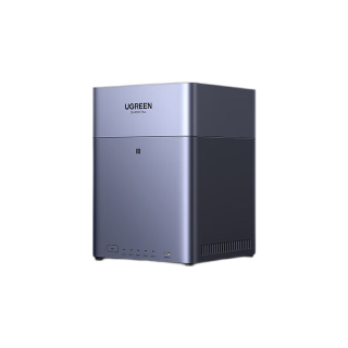 绿联 私有云DH4300Plus 8G版8T四盘位NAS网络存储个人云家庭硬盘服务器手机NFC一碰连接手机平板扩容