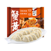 船歌鱼水饺 蟹黄水饺 230g 赠三元牛乳950ml