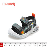 Mutong/牧童 软底 儿童凉鞋 极光绿 30
