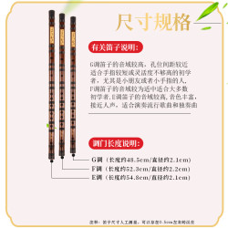 百诺 专业E调笛子初学成人苦竹笛乐器初学零基础入门精制演奏古风横笛