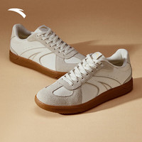 安踏TT德训鞋男子经典板鞋夏季休闲轻便舒适软底薄底运动鞋 象牙白-1 39