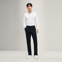 柒牌休闲裤男春夏2025商务百搭男士修身直筒长裤【针织弹力】 藏青 31