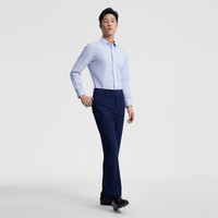 雅戈尔（YOUNGOR）长袖衬衫男格子免烫DP衬衫全棉面料DP免烫衬衫舒适平整抗皱