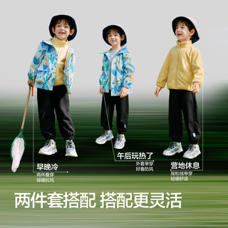 巴拉巴拉童装儿童外套男童女童2025春装百搭户外两件套上衣潮 红色调00366