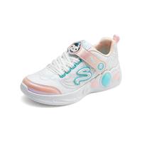 SKECHERS/斯凯奇 灯鞋 女童运动鞋 白色/粉红色/蓝色 30