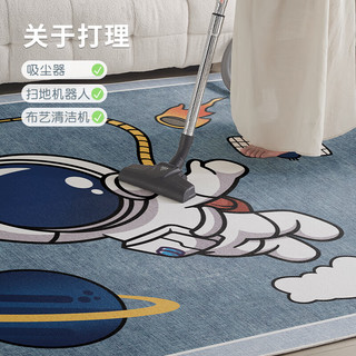 布迪思 地毯客厅卧室卡通沙发简约床边毯满铺房间轻奢茶几 跳房子 140cm*200cm 木屯03【加厚免打理圈绒】 140*200CM【小型客厅】