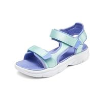 SKECHERS/斯凯奇 透气 女童凉鞋 浅绿色/紫色 27.5