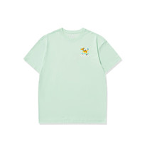 鸿星尔克短袖男夏季户外舒适休闲跑步清爽T恤半袖运动t恤五分袖 波斯绿-2095 4XL