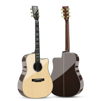 威伯 云杉玫瑰木亮光高端吉他演奏级全单民谣吉他