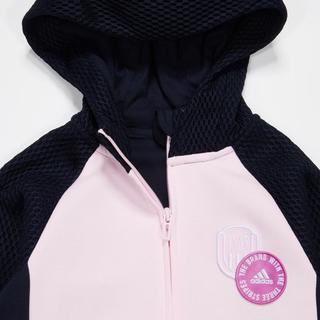 阿迪达斯 adidas保暖休闲百搭时尚连帽女大童外套夹克童装