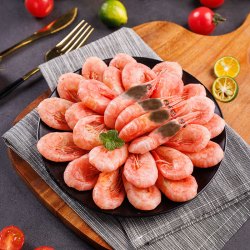 美加佳 加拿大海藻头熟冻北极甜虾净重10斤 90/120 黑头虾 源头直发