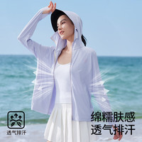 贝肽斯凉盾防晒衣女2025冰丝凉感皮肤衣防紫外线透气轻薄亲子防晒服 伊琳绿-成人款【原纱凉感】 170 【身高165-170cm】