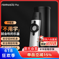 Romusic 卡祖笛专业演奏型金属卡祖笛小众简单易学乐器初学者 银色