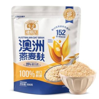 穗格氏 高纤澳洲进口燕麦麸皮  0糖 450g*2袋