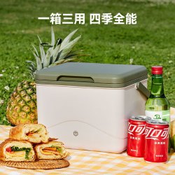 京东京造 保温箱冰块冷藏箱户外露营旅行车载冰桶商用摆摊钓鱼小型便6L箱