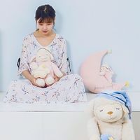 日本LIVHEART羊公仔抱枕毛绒玩具娃娃可爱儿童睡觉玩偶
