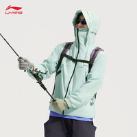 李宁 LI-NING冰沙防晒衣 | 运动风衣男子夏季户外防晒宽松时尚舒适外套 迷灰绿-8 3XL