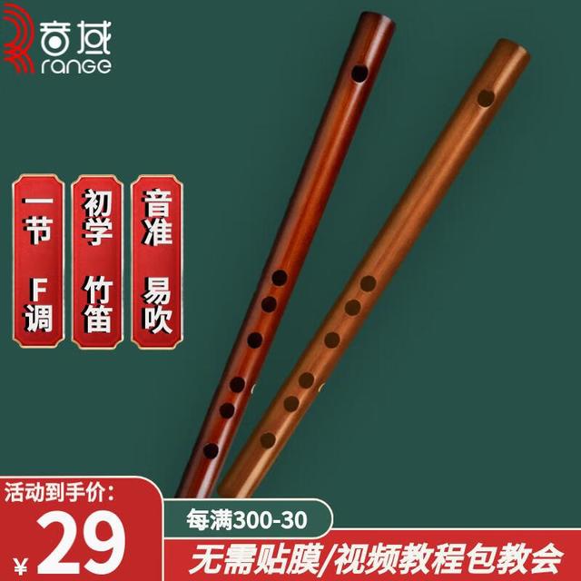 音域 Range 笛子迷你短笛无膜孔苦竹笛演奏初一节竹笛子乐器儿童横笛F调