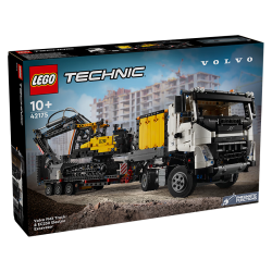 LEGO 乐高 机械组系列 42175 Volvo FMX 卡车和 EC230 绿色动力挖掘机