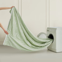 罗莱生活 LUOLAI 罗莱生活 LUOLAI  W-辽安青丝·莱赛尔棉蚕丝水洗夏被- 雨后初晴200*230 奥地利天丝可水洗A类蚕丝被-绿 200*230cm（适配1.5米床）